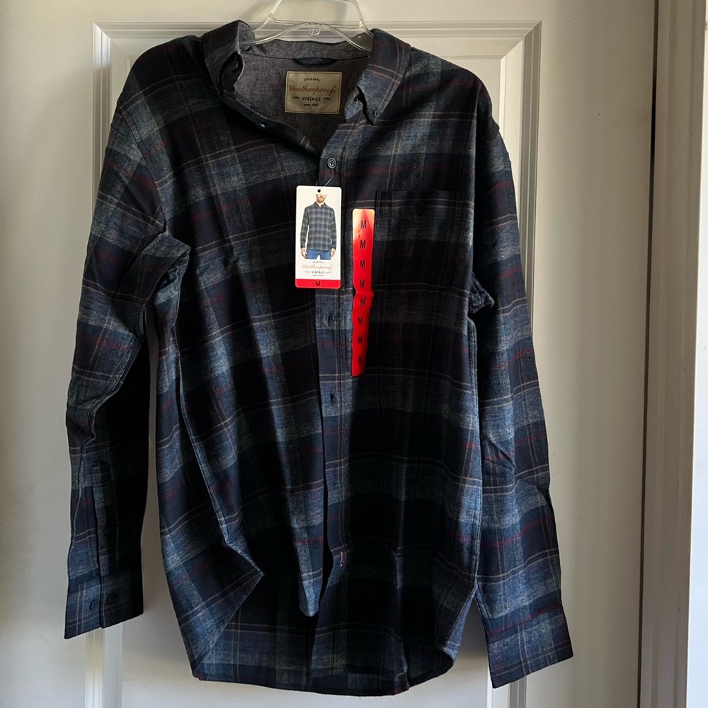 NWT WeatherProof Original Vintage Style Multi-colored Flannel